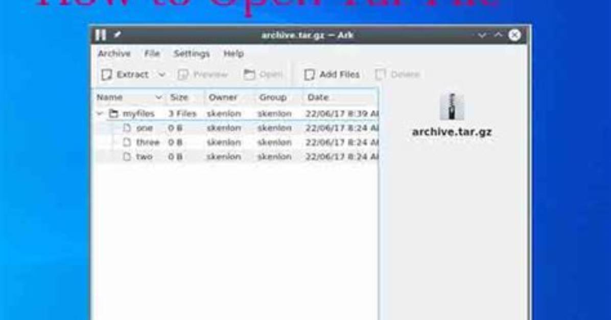 How Do I View a Tar File in Linux?