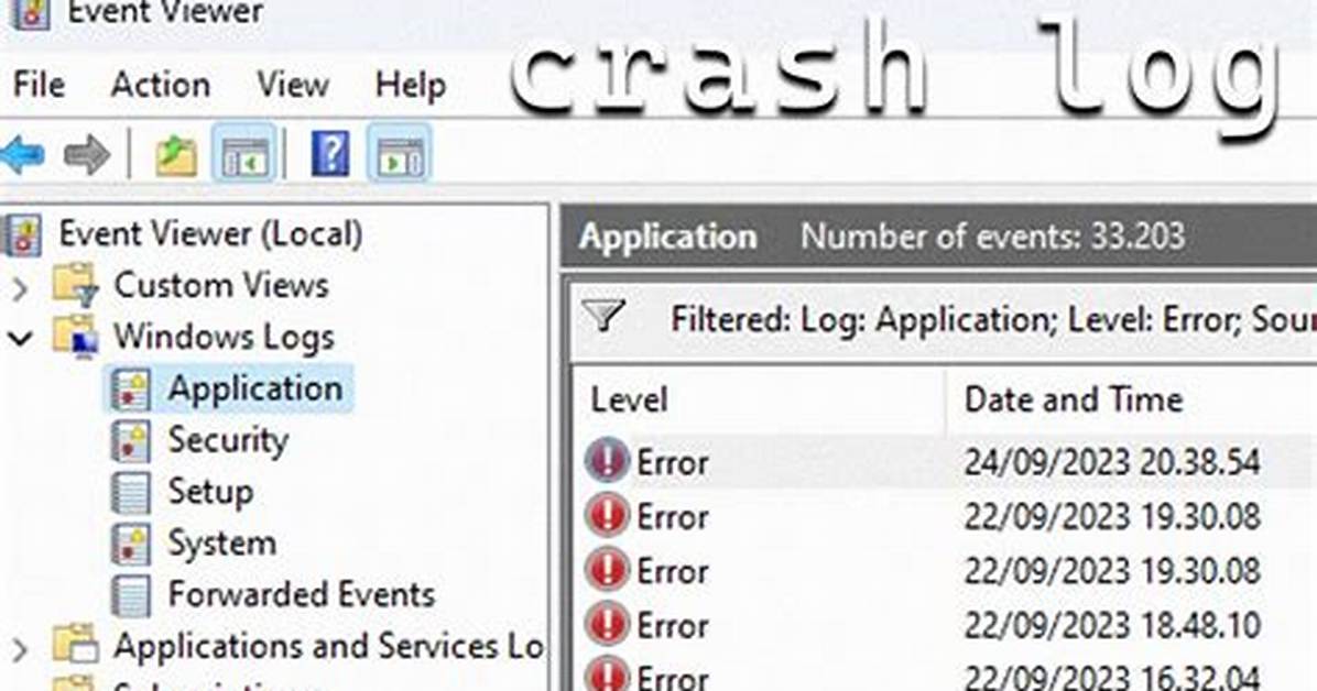 How Do I View Crash Logs in Windows 10?