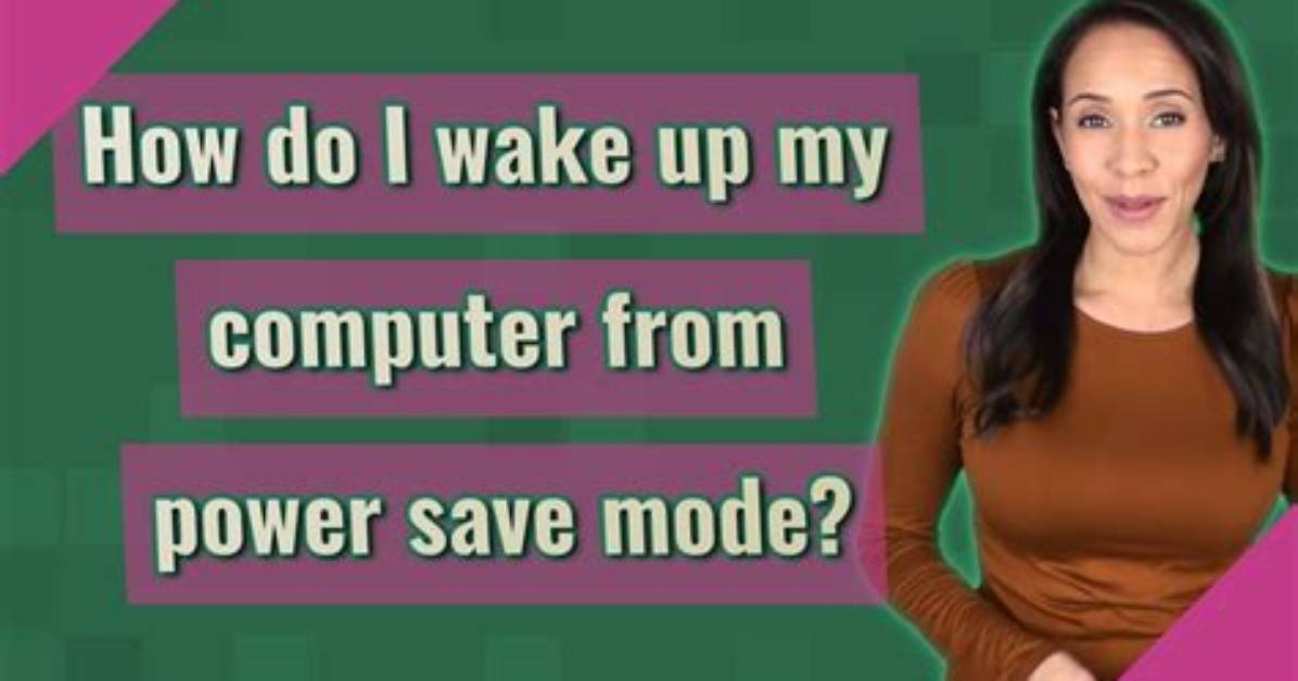 How Do I Wake up My Computer from Sleep Mode Windows 10?