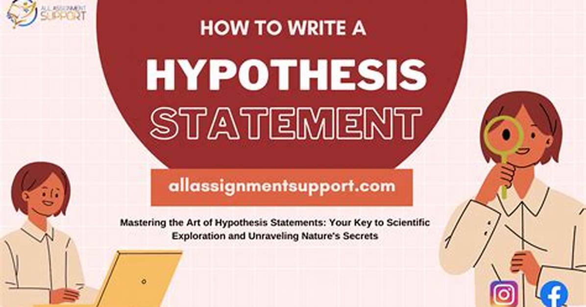 How Do I Write a Hypothesis Statement
