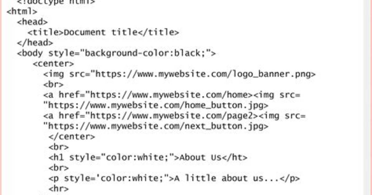 How Do I Write Html Code from a Website?
