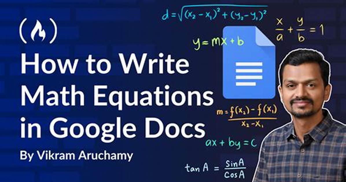 How Do I Write Math Equations in Latex?