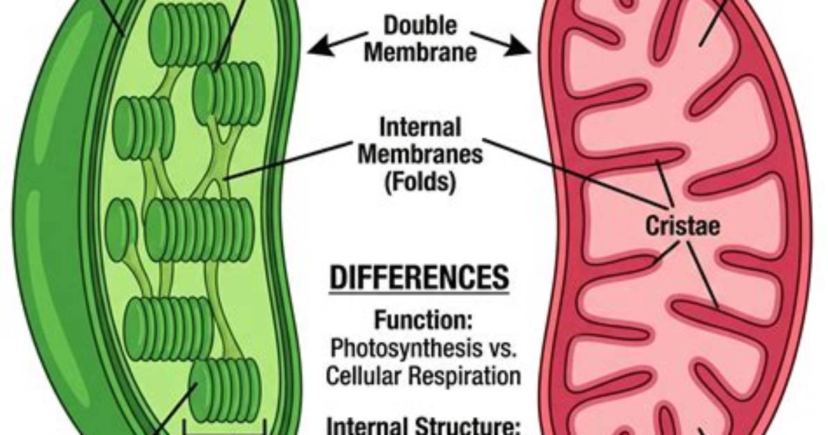 How Do Mitochondria and Chloroplasts Differ