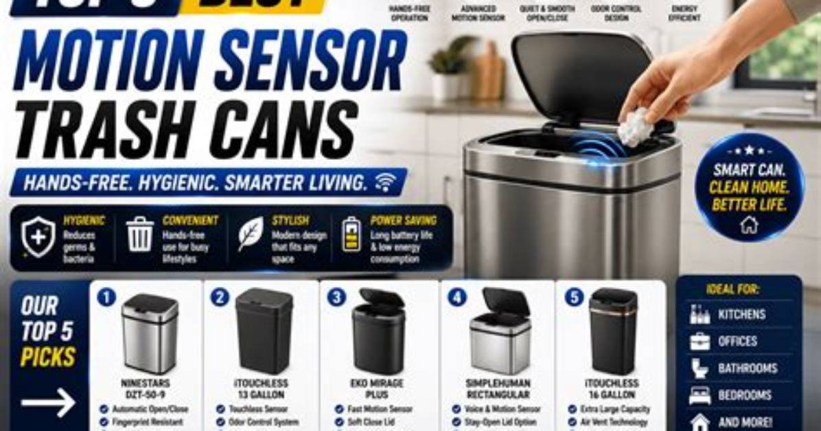 How Do Motion Sensor Trash Cans Work