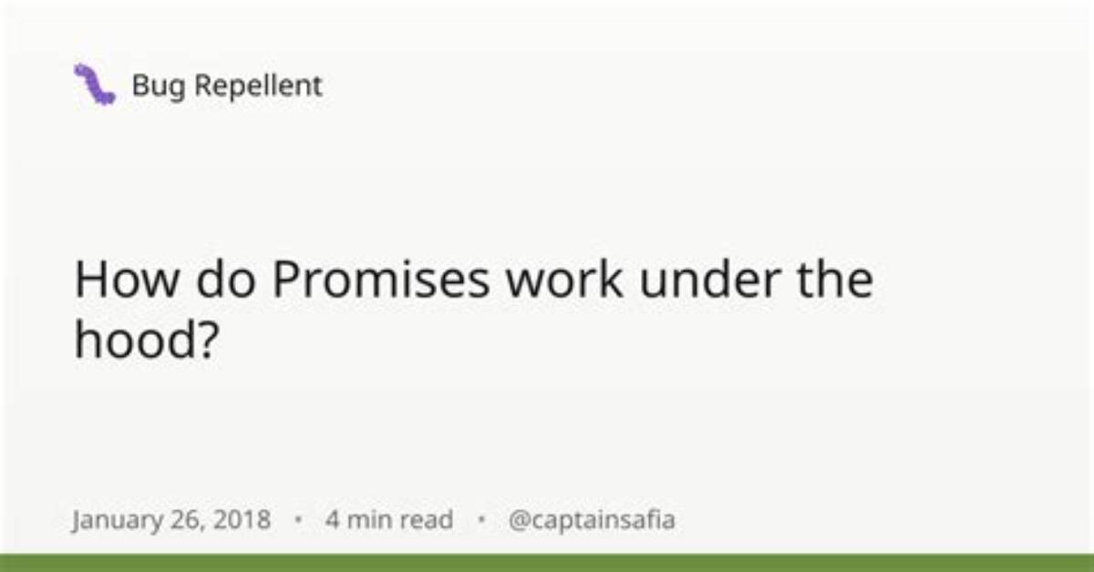 How Do Promises Work Under the Hood