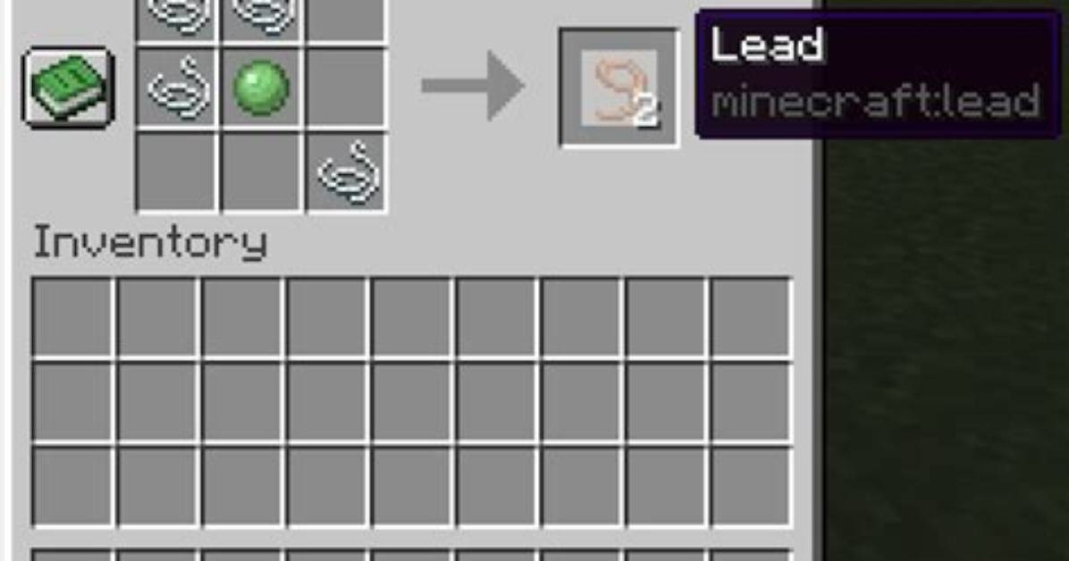 How Do U Make a Lead in Minecraft
