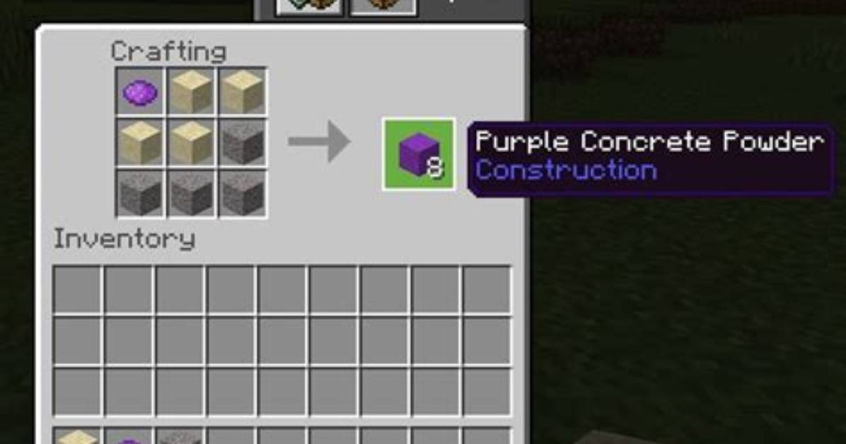 How Do U Make Concrete in Minecraft