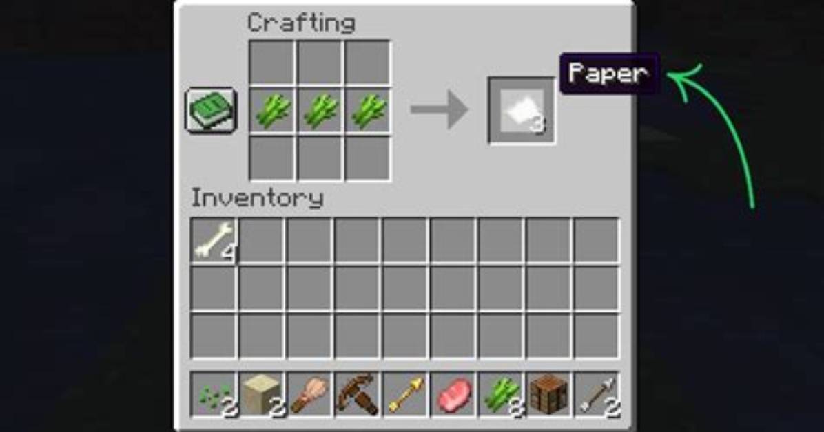 How Do U Make Paper in Minecraft