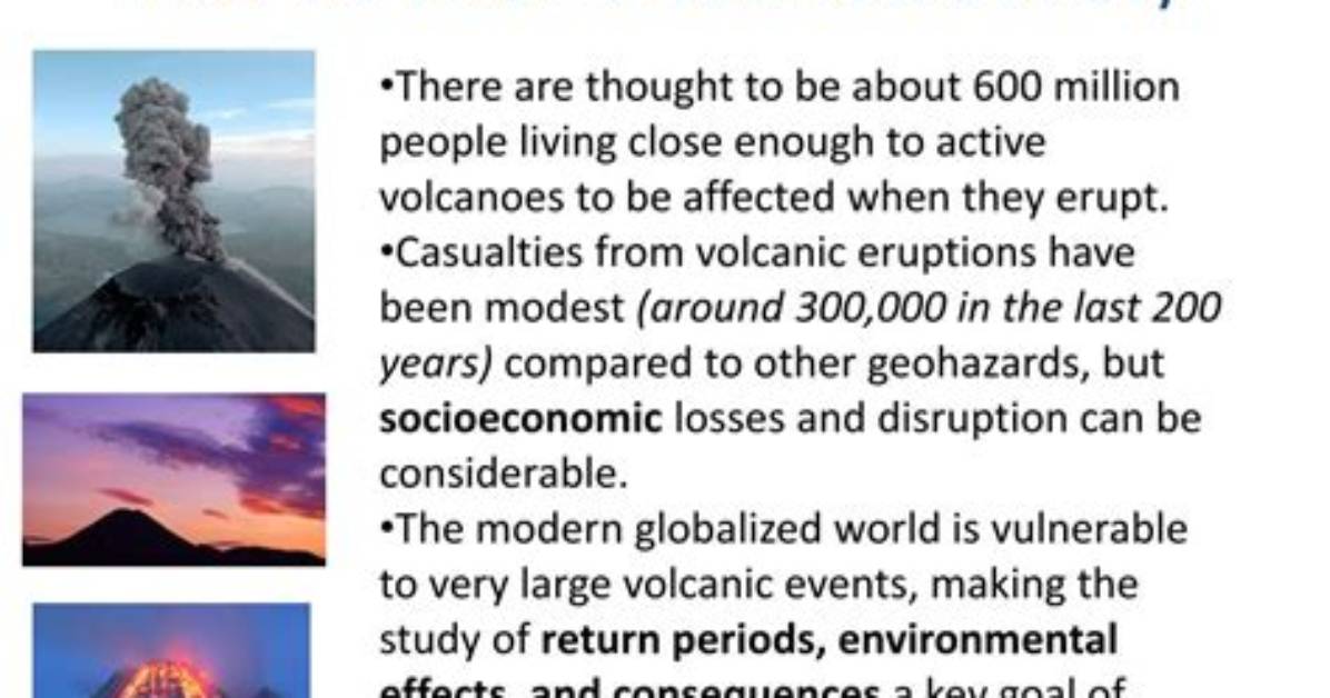 How Do Volcanoes Affect Society