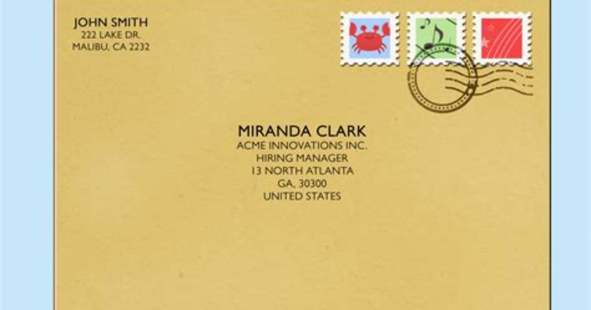 How Do You Address an Envelope 9×12?