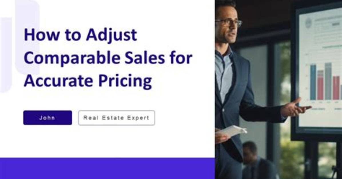 How Do You Adjust Comparable Sales?
