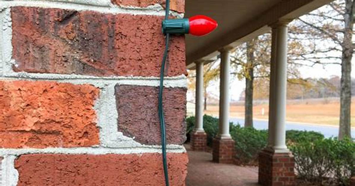 How Do You Attach Christmas Lights?