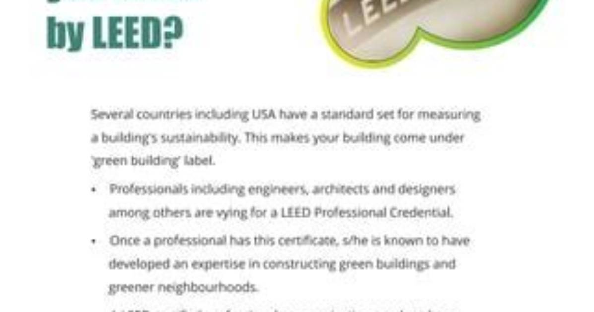 How Do You Become a Leed Certified Interior Designer