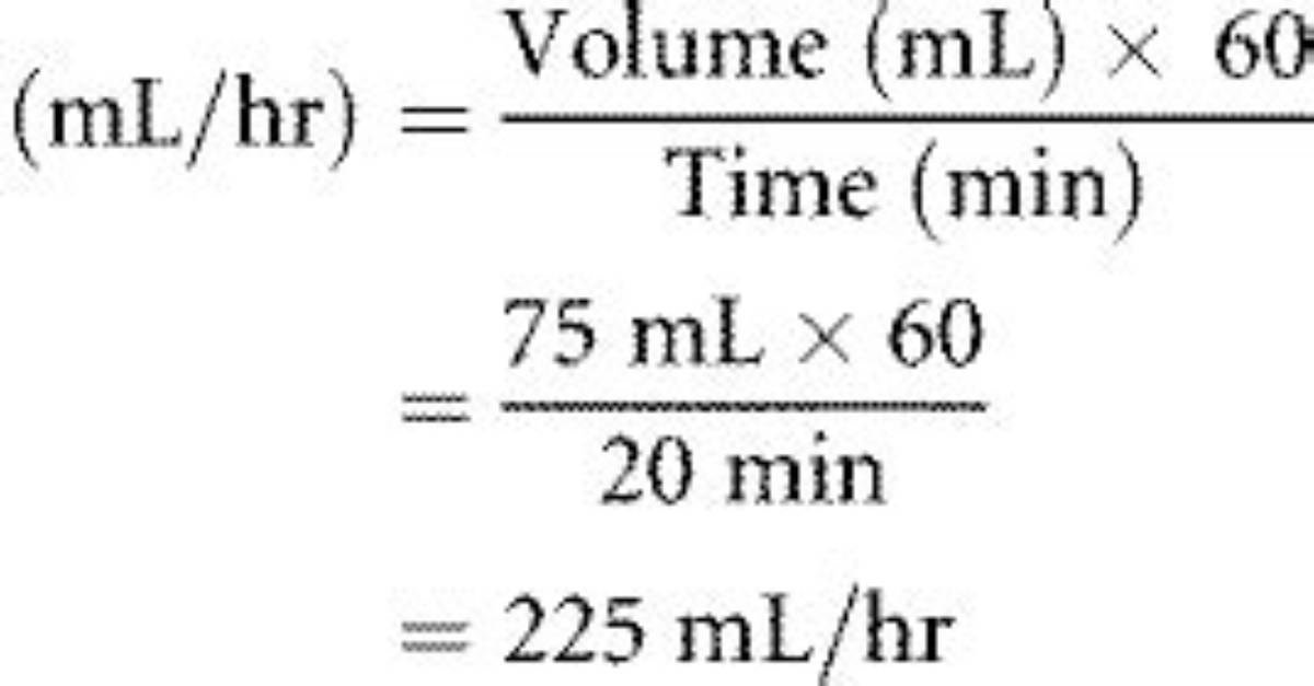 How Do You Calculate mL per Hour?