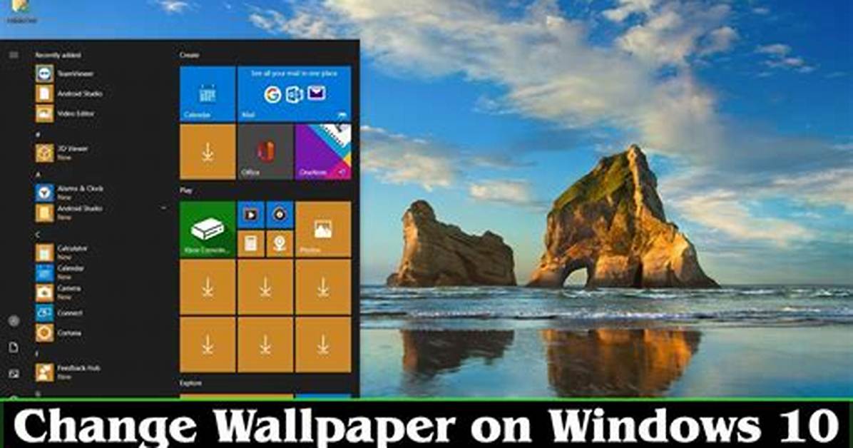 How Do You Change the Desktop Background in Windows 10?
