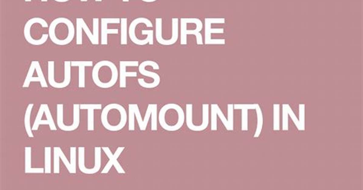 How Do You Check Autofs in Linux?