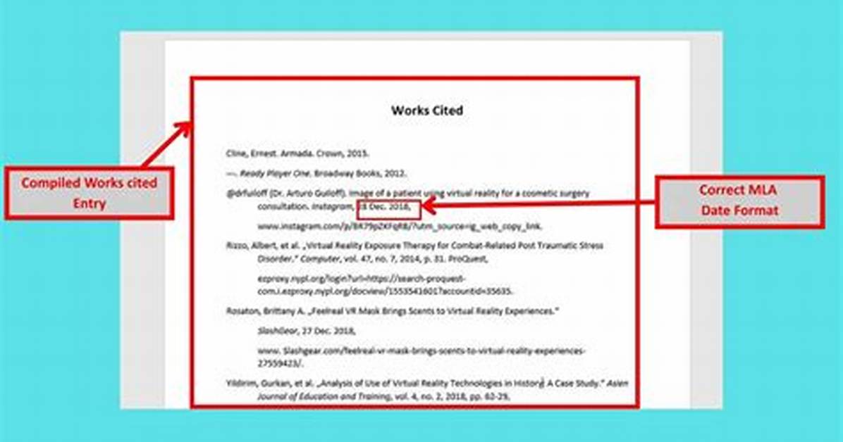 How Do You Cite Dates in Mla?
