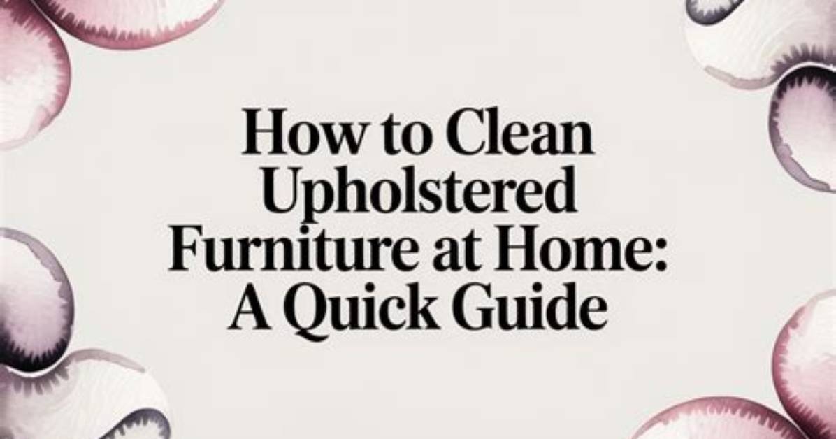How Do You Clean Upholstered Canvas