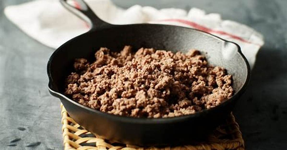 How Do You Cook Lean Ground Beef