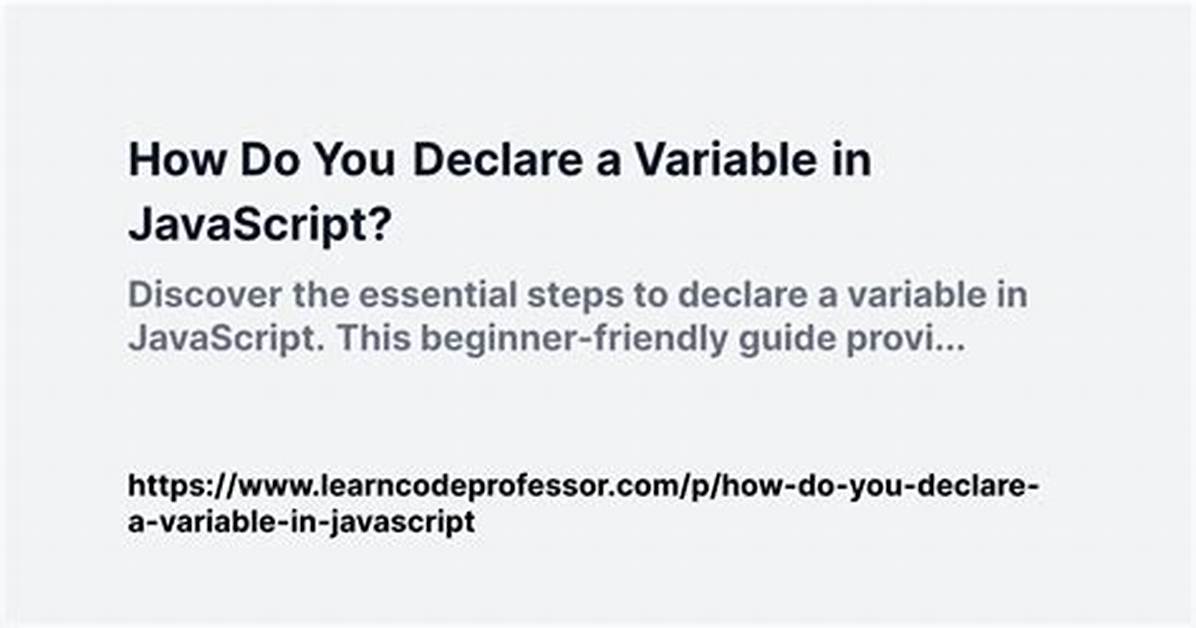 How Do You Declare a Variable in Linux?