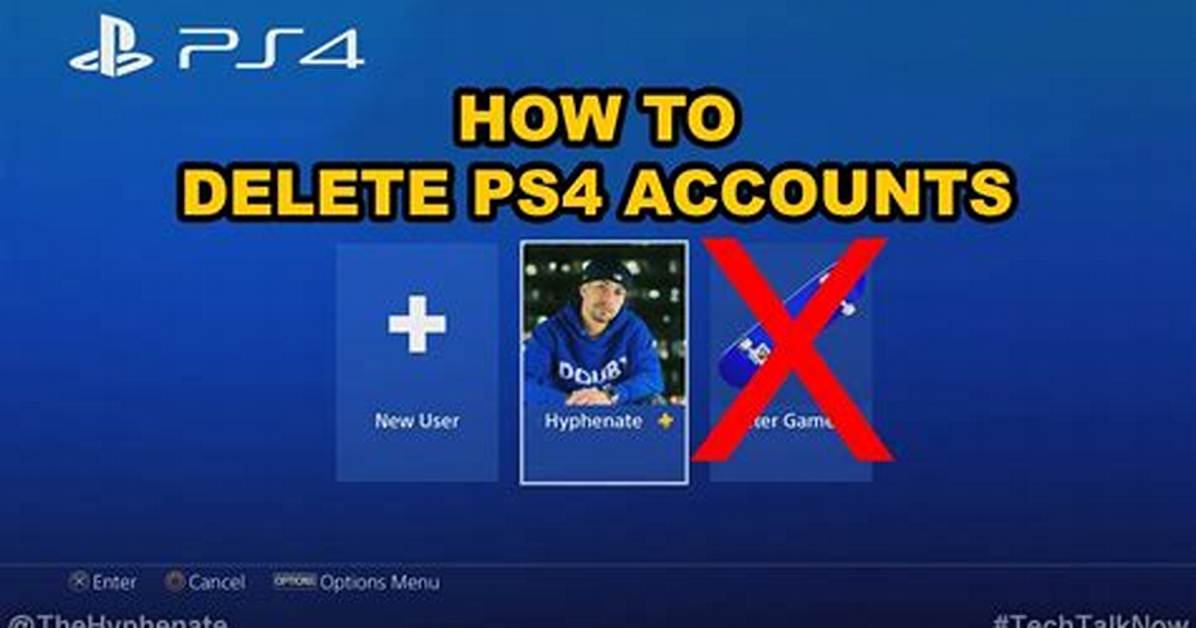 How Do You Delete Accounts on Ps4?