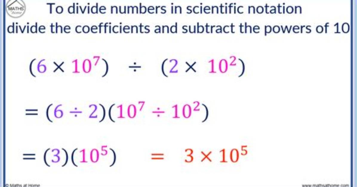 How Do You Divide Numbers in Scientific Notation
