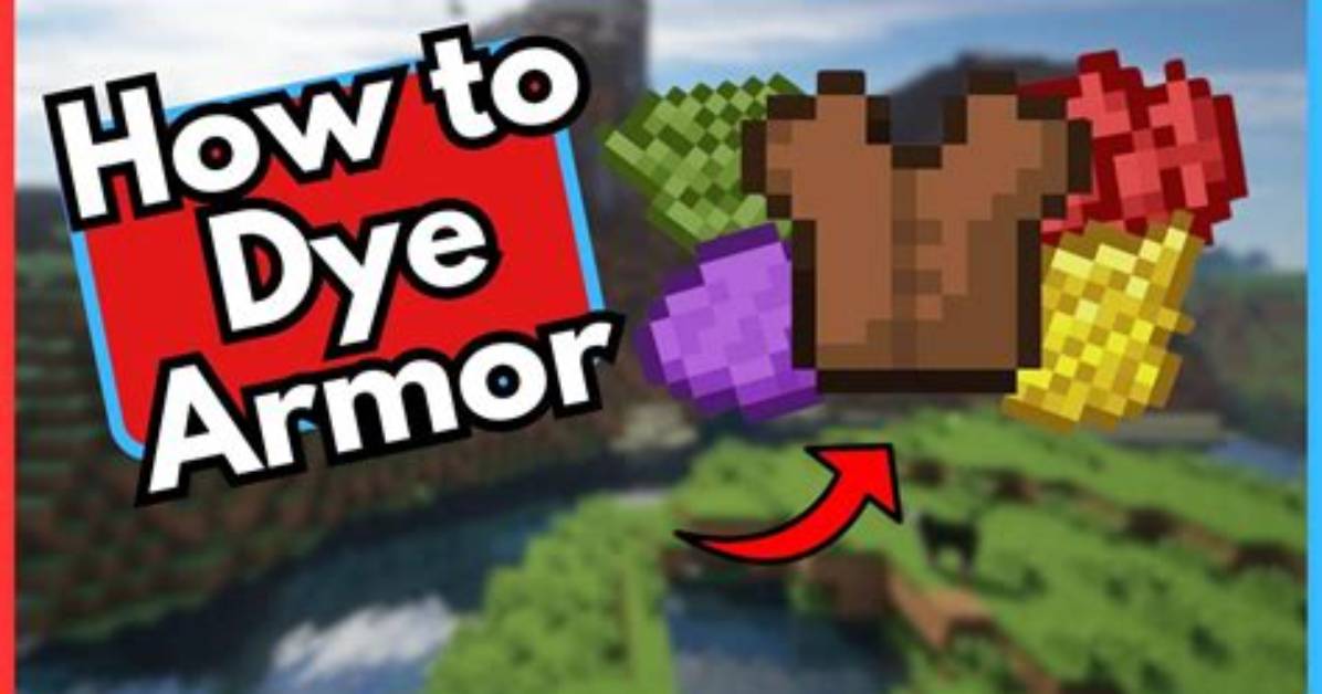 How Do You Dye Armor in Minecraft Pe