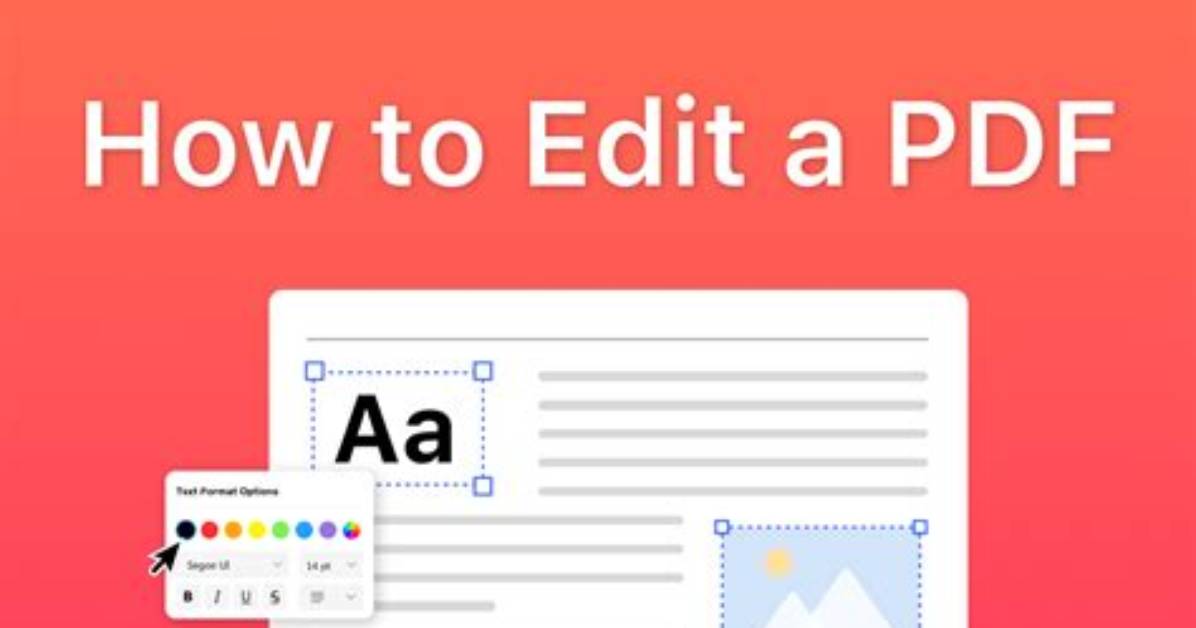 How Do You Edit a Pdf in Windows 10?