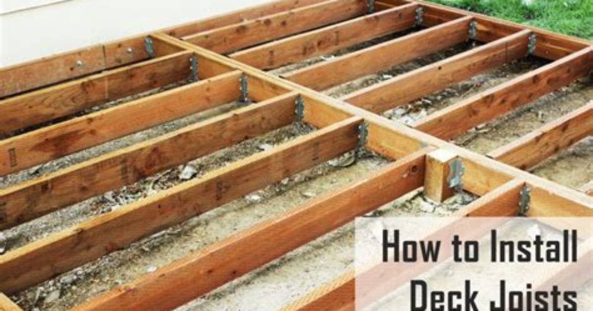 How Do You Fasten Deck Joists