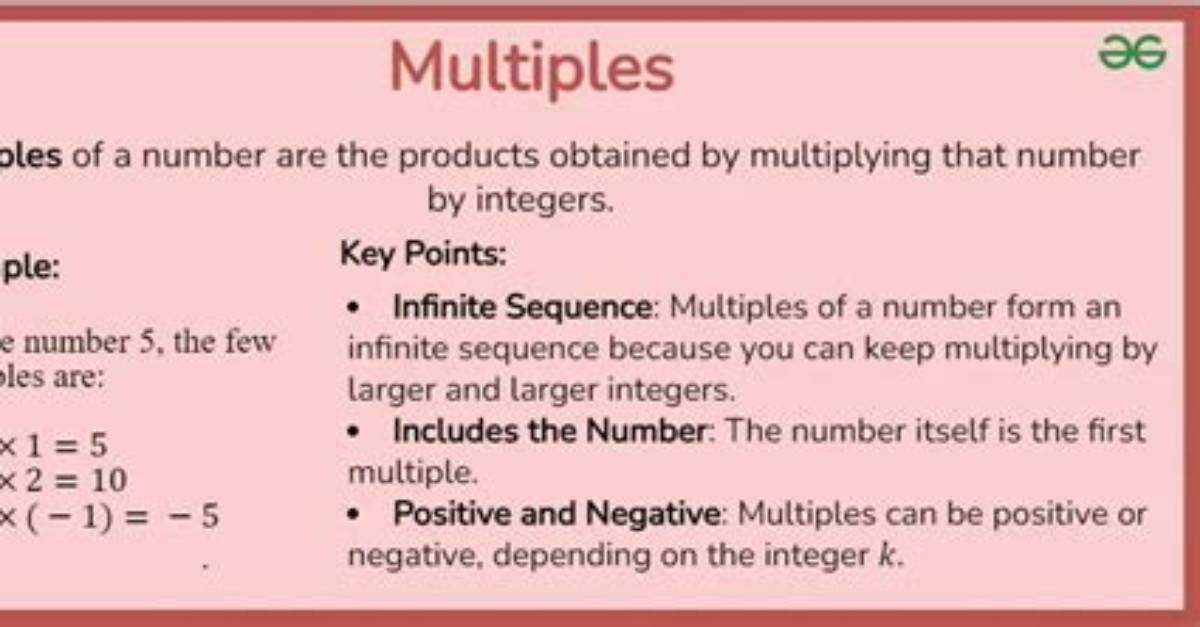 How Do You Find Multiples?