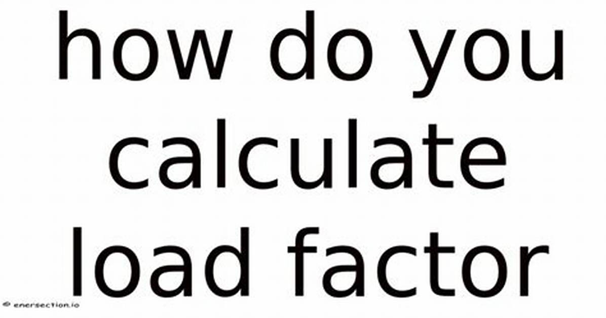 How Do You Find the Load Factor in Aviation