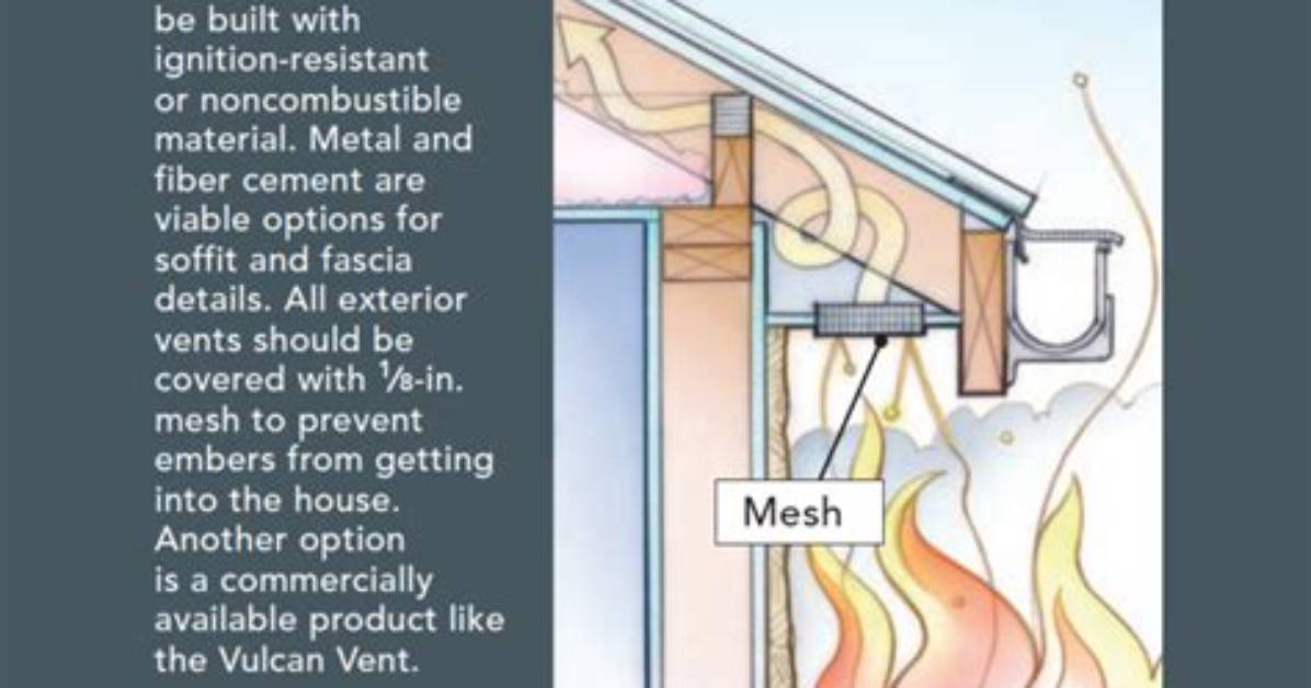 How Do You Fireproof a House Vent?