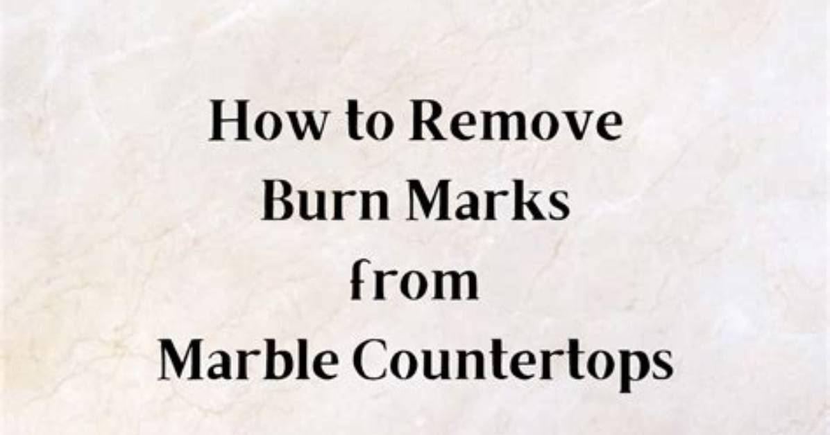 How Do You Fix a Burnt Marble Countertop