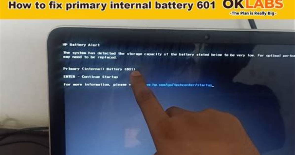 How Do You Fix Primary Internal Battery 601?