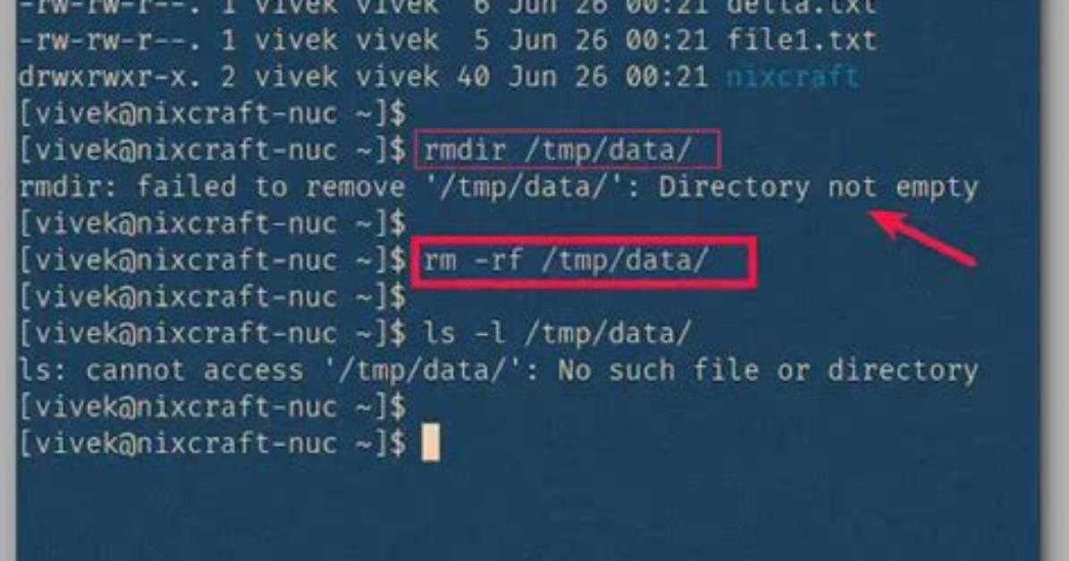 How Do You Force a Directory in Linux?
