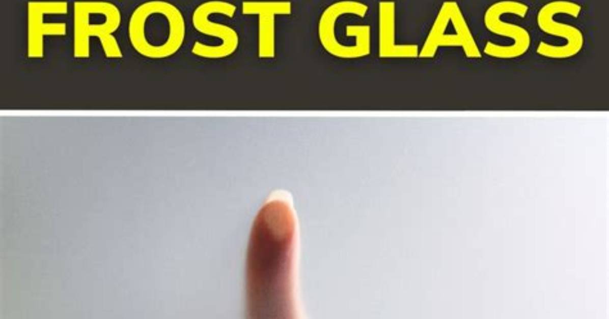 How Do You Frost Plexiglass?