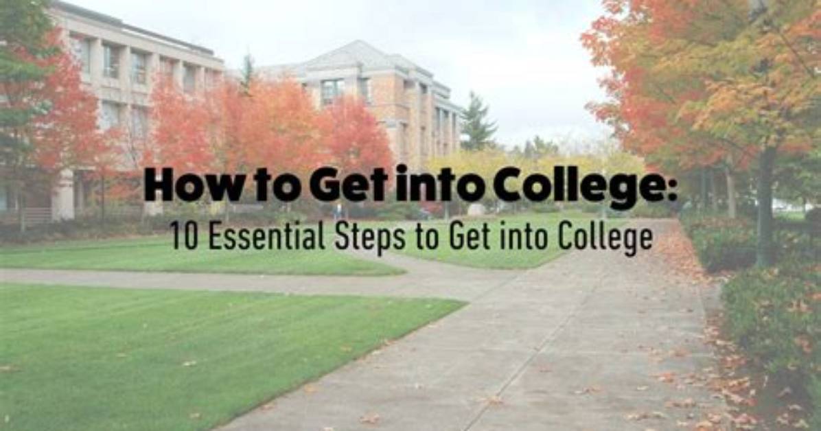 How Do You Get into College?