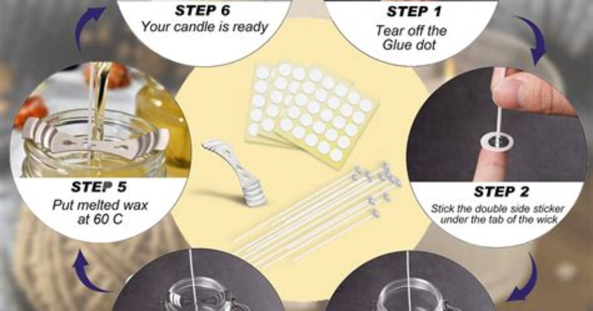 How Do You Glue a Candle Wick