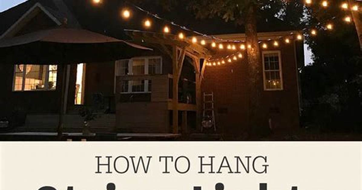 How Do You Hang String Lights on an Apartment Patio
