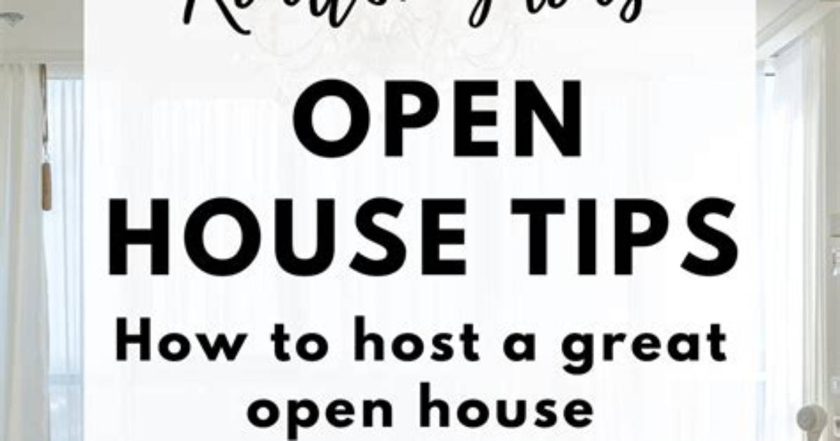 How Do You Host a Great Open House?