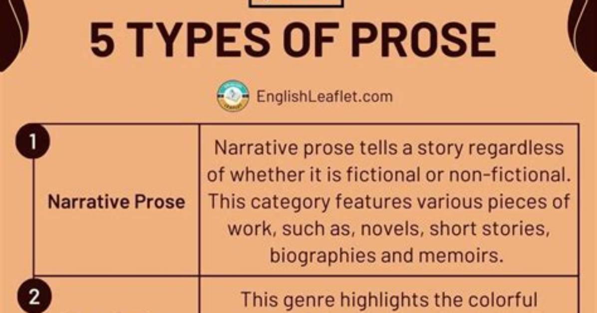 How Do You Identify Prose