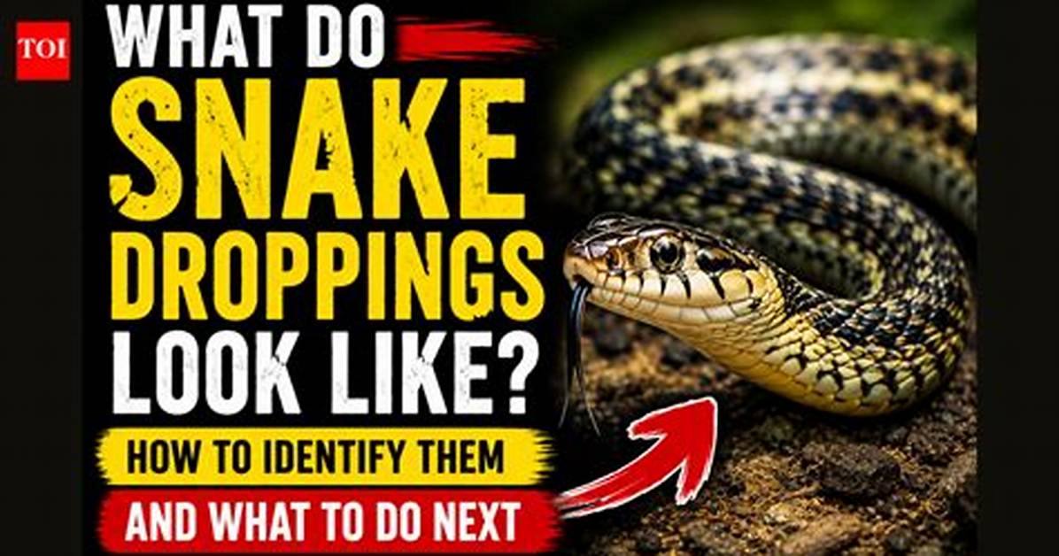 How Do You Identify Snake Droppings?