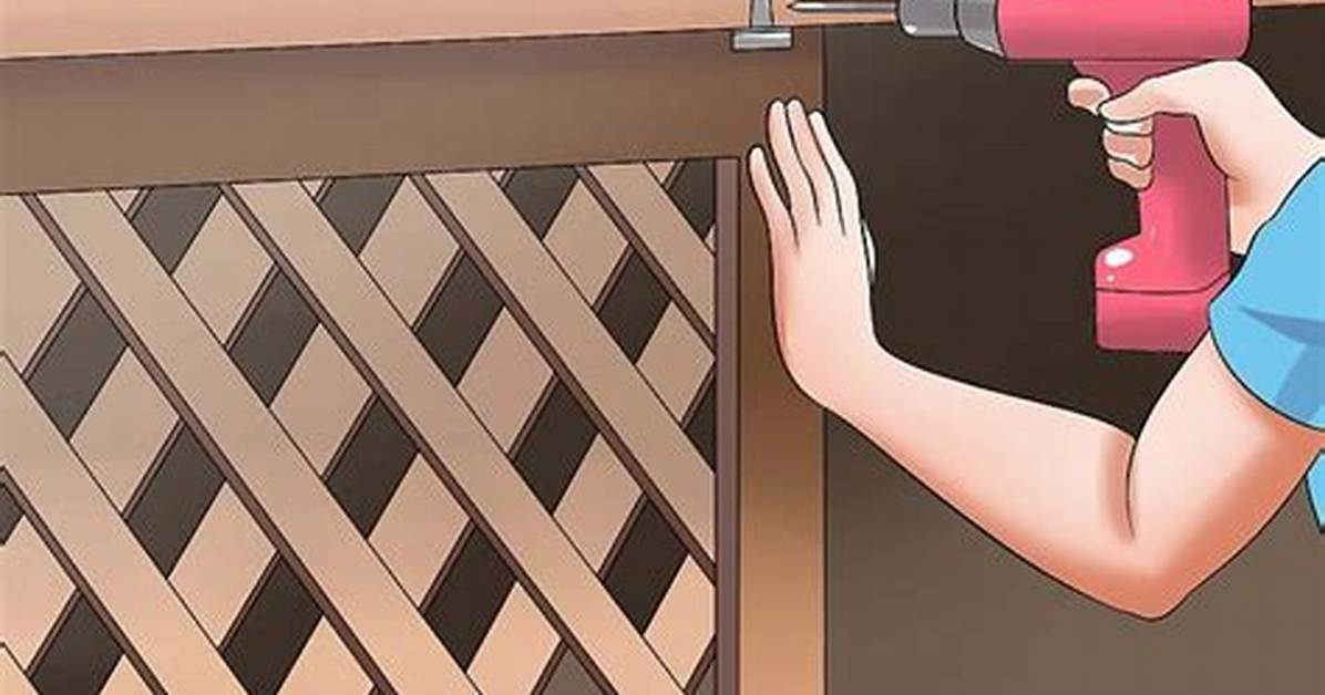 How Do You Install a Lattice Wine Rack