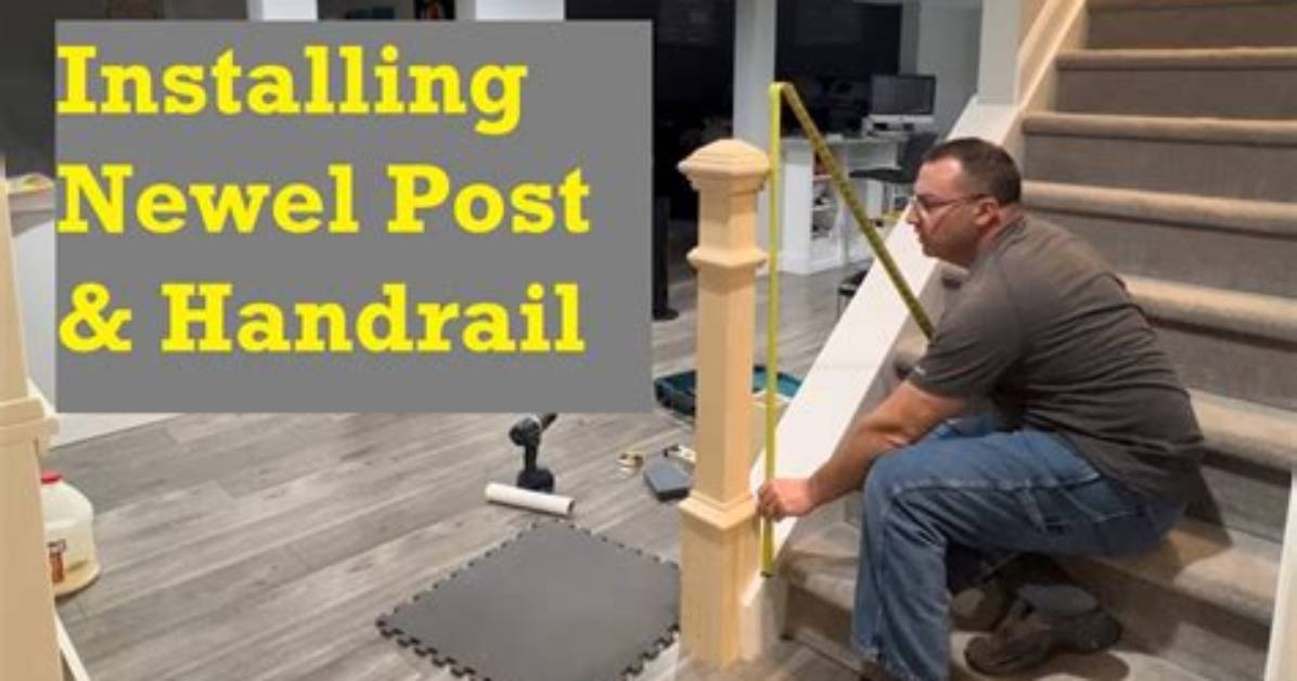 How Do You Install Newel Post on First Step?