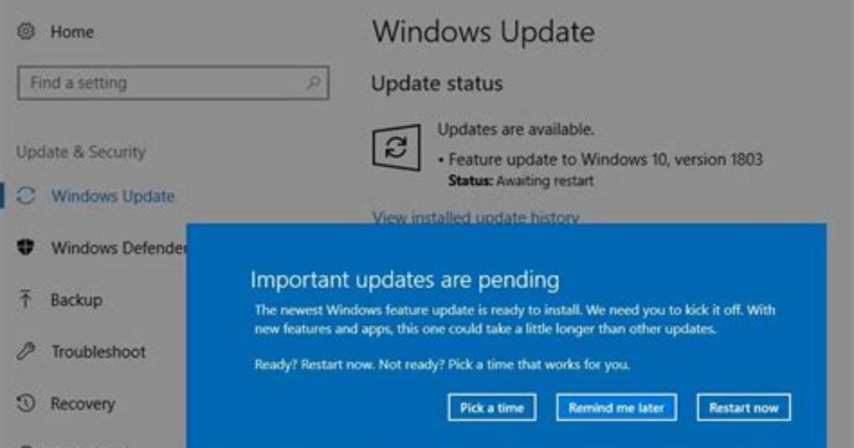 How Do You Install Windows Update Pending Install?