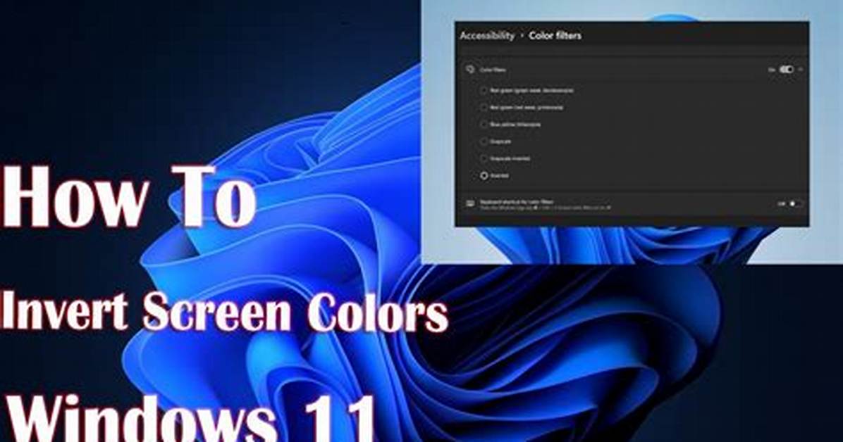 How Do You Invert Colors on Windows 8?