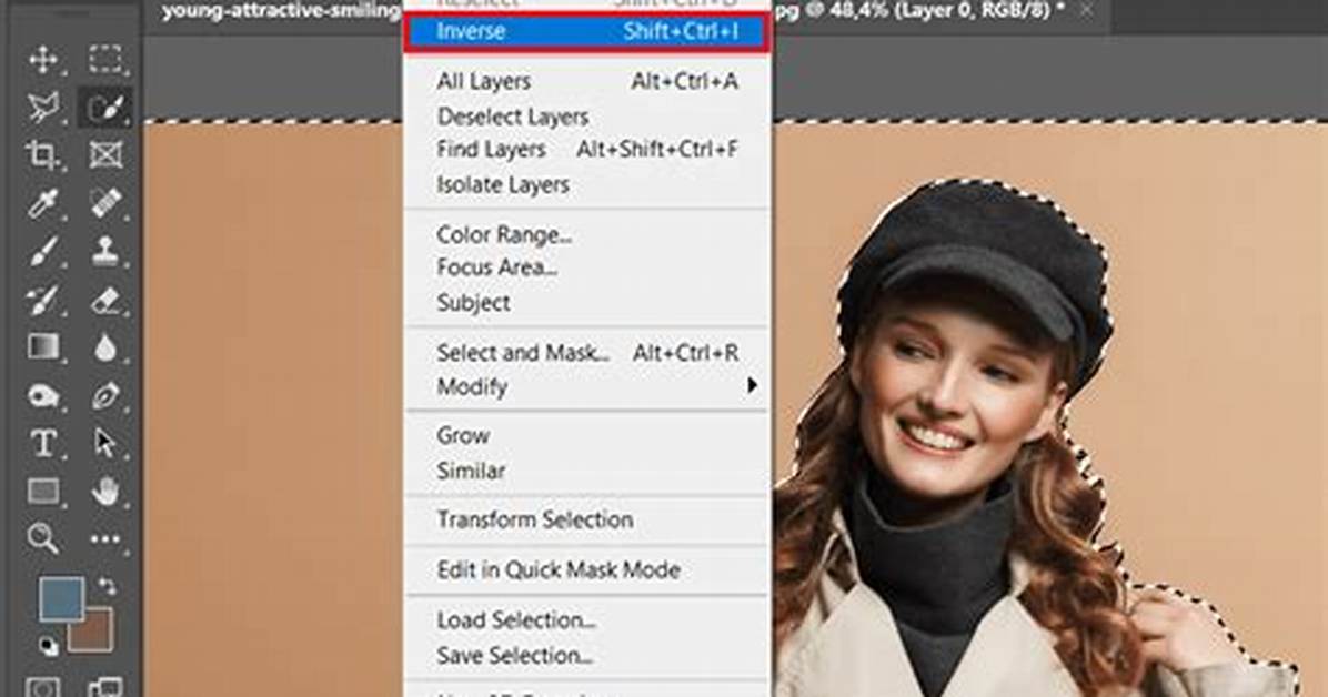 How Do You Invert the Quick Selection Tool in Photoshop?