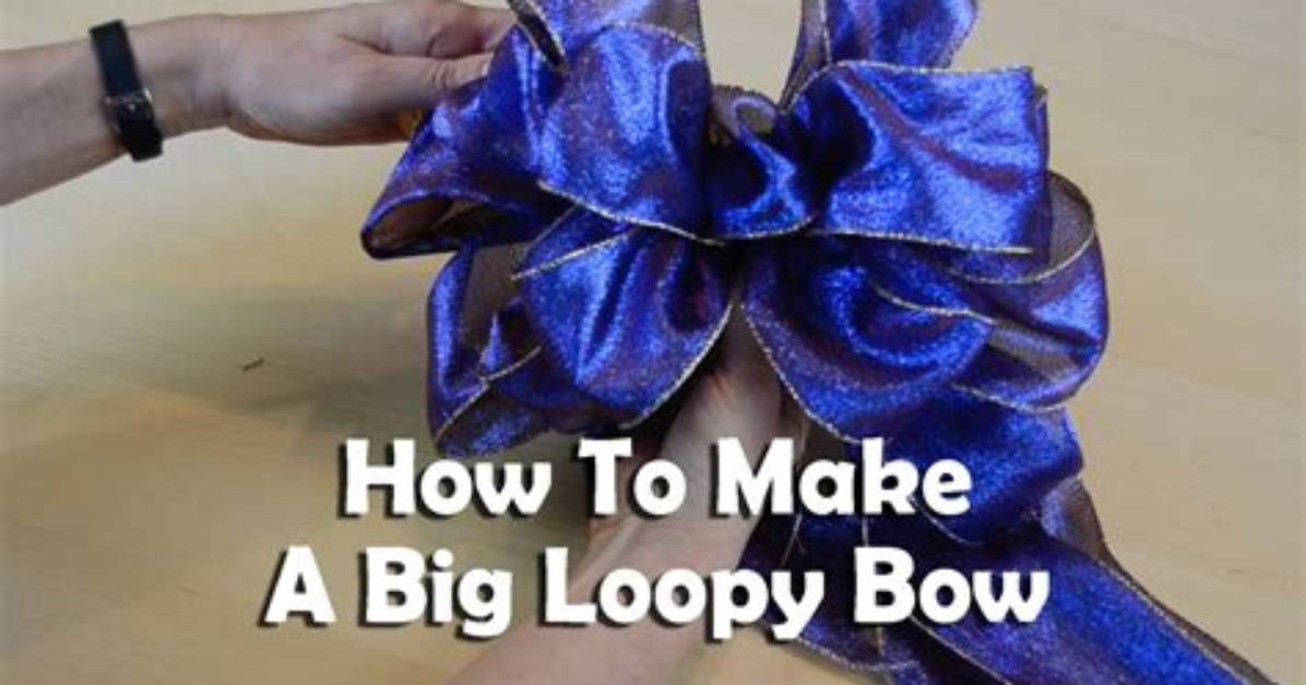 How Do You Make a Big Bow with Ribbon?