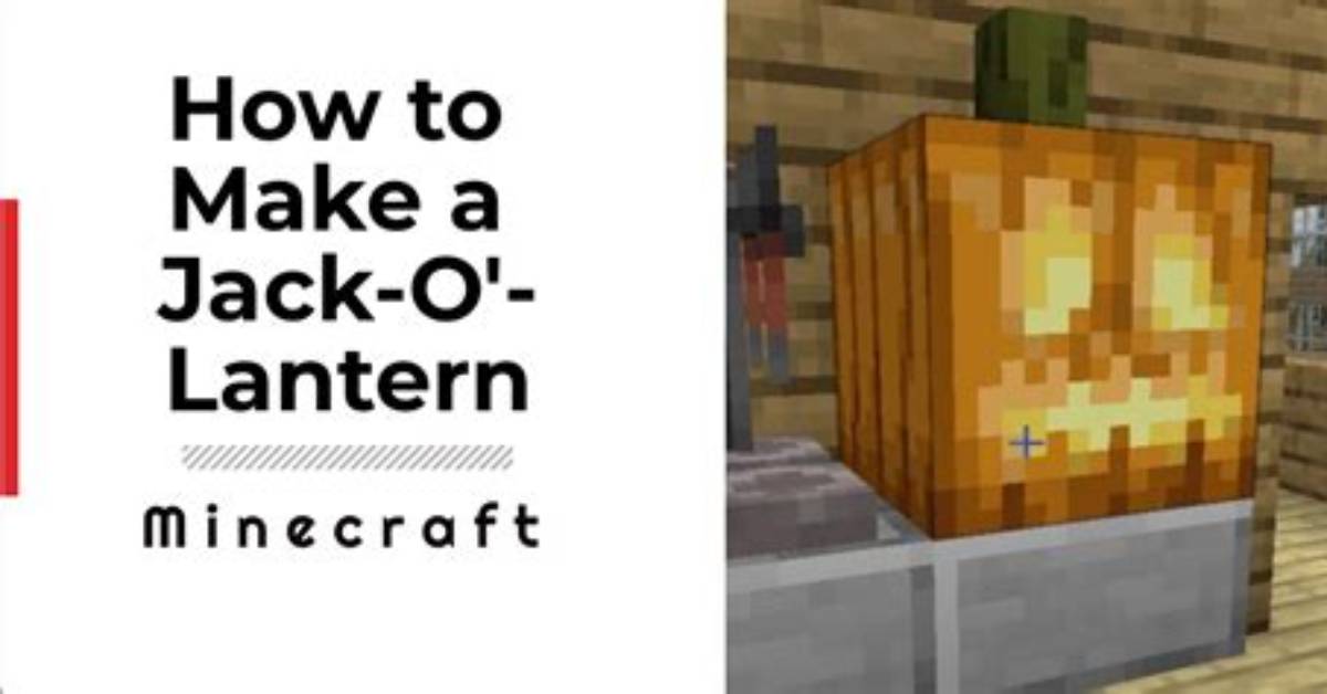 How Do You Make a Jack O Lantern in Minecraft