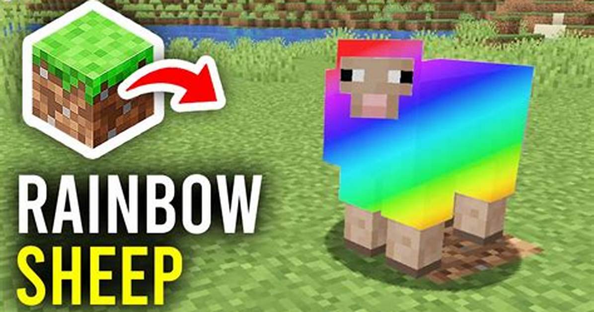 How Do You Make a Rainbow Sheep in Minecraft